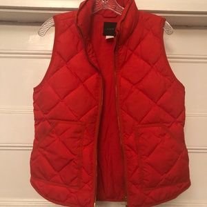 JCrew Quilted Down Vest (Size S)